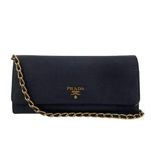 Prada Saffiano Chain/Shoulder Wallet (Pre-Owned)