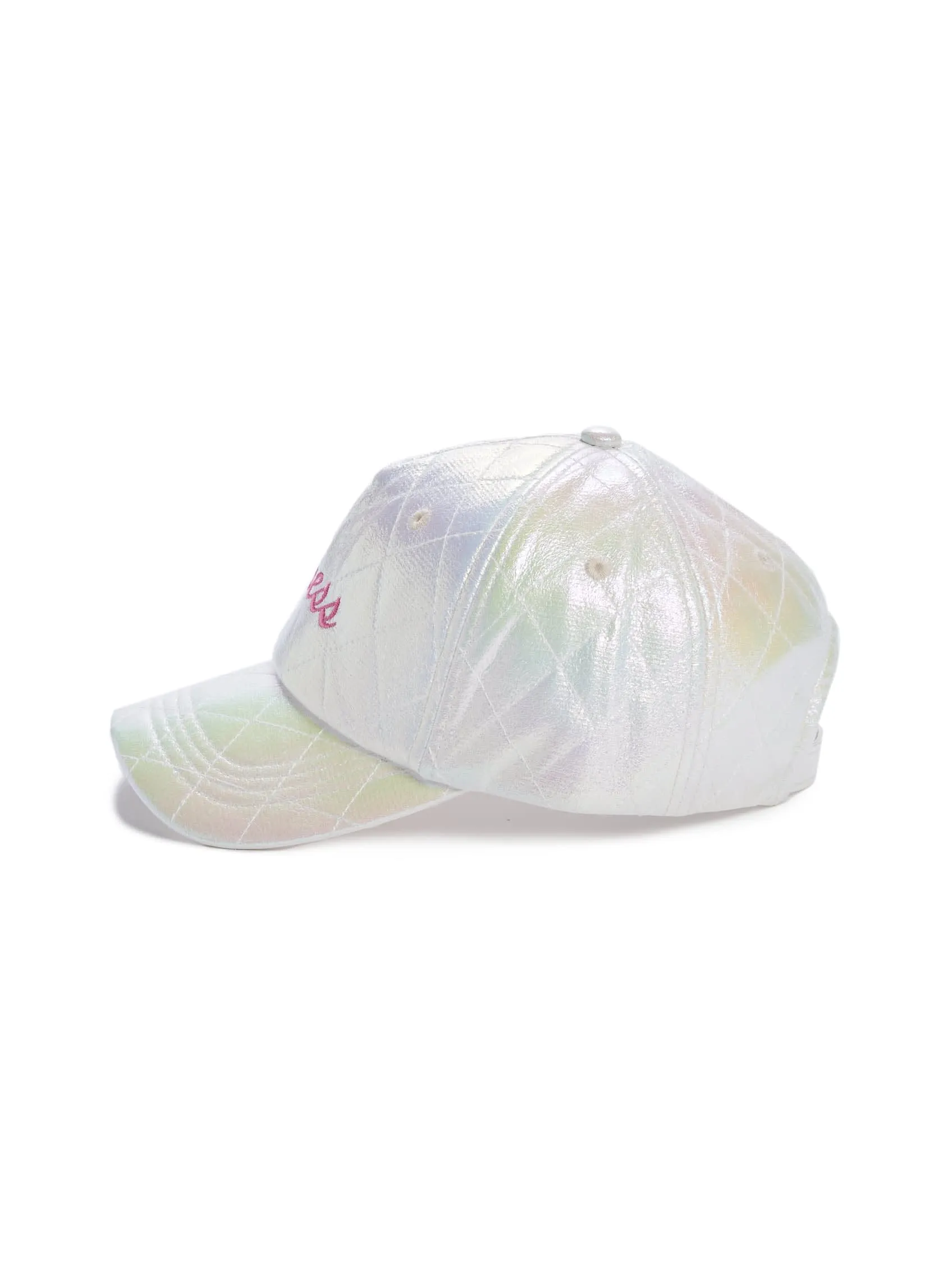 Quilted Iridescent Logo Baseball Hat