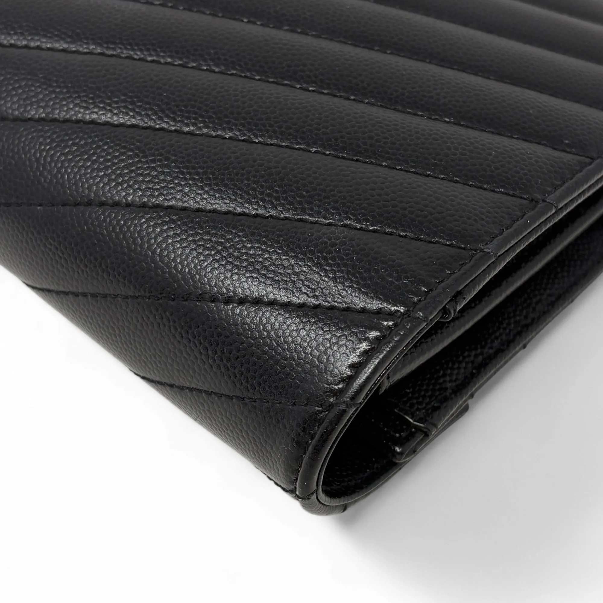 Saint Laurent Black Envelope Wallet On Chain