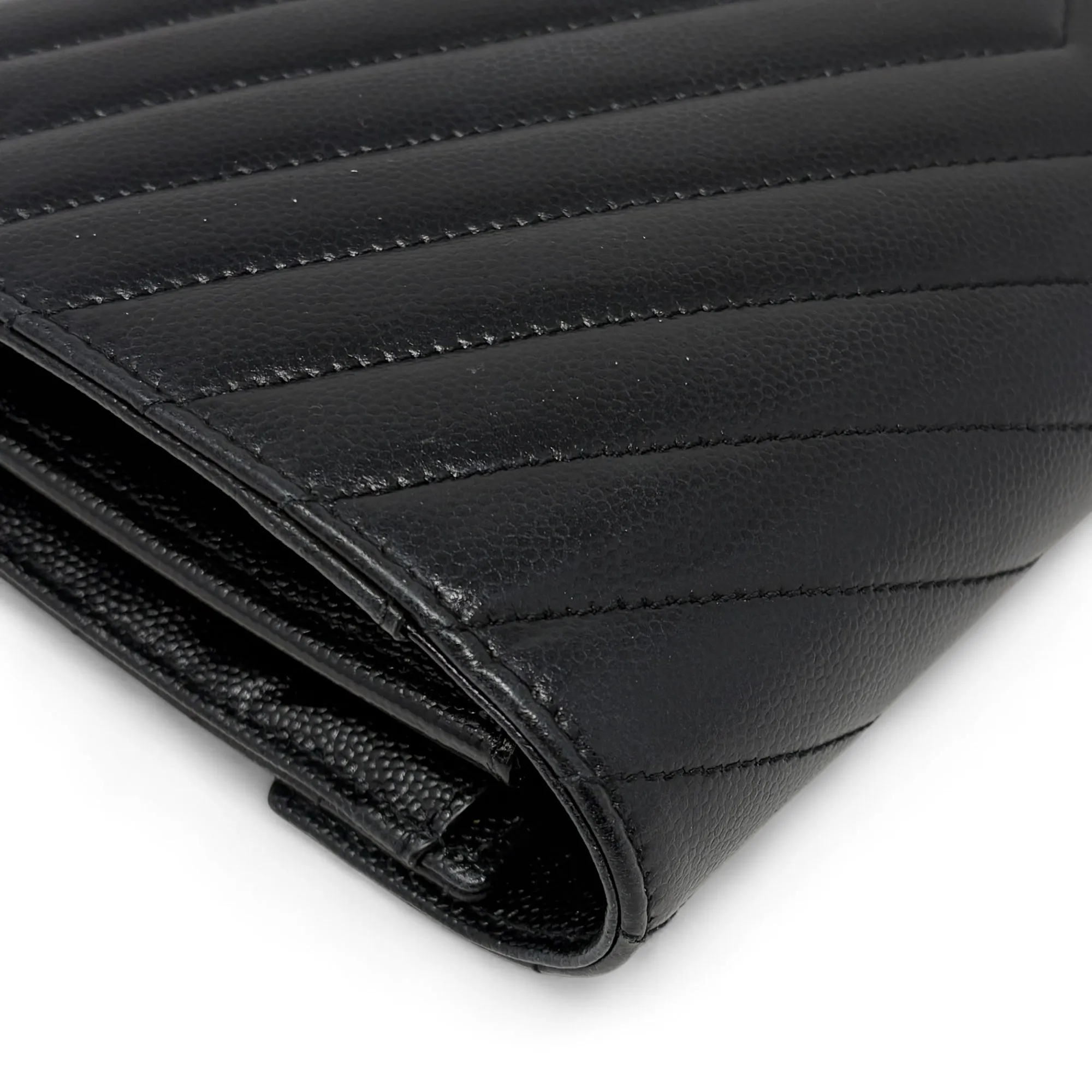 Saint Laurent Black Envelope Wallet On Chain