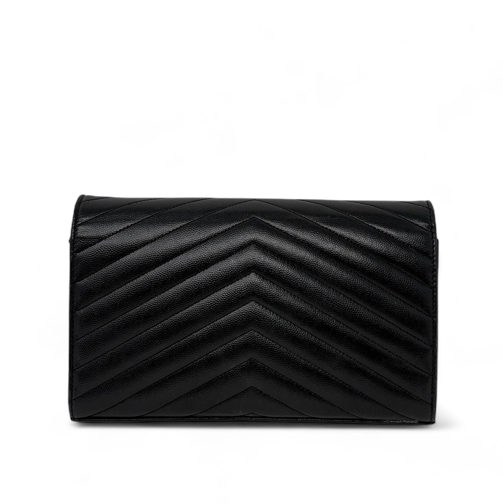 Saint Laurent Black Envelope Wallet On Chain