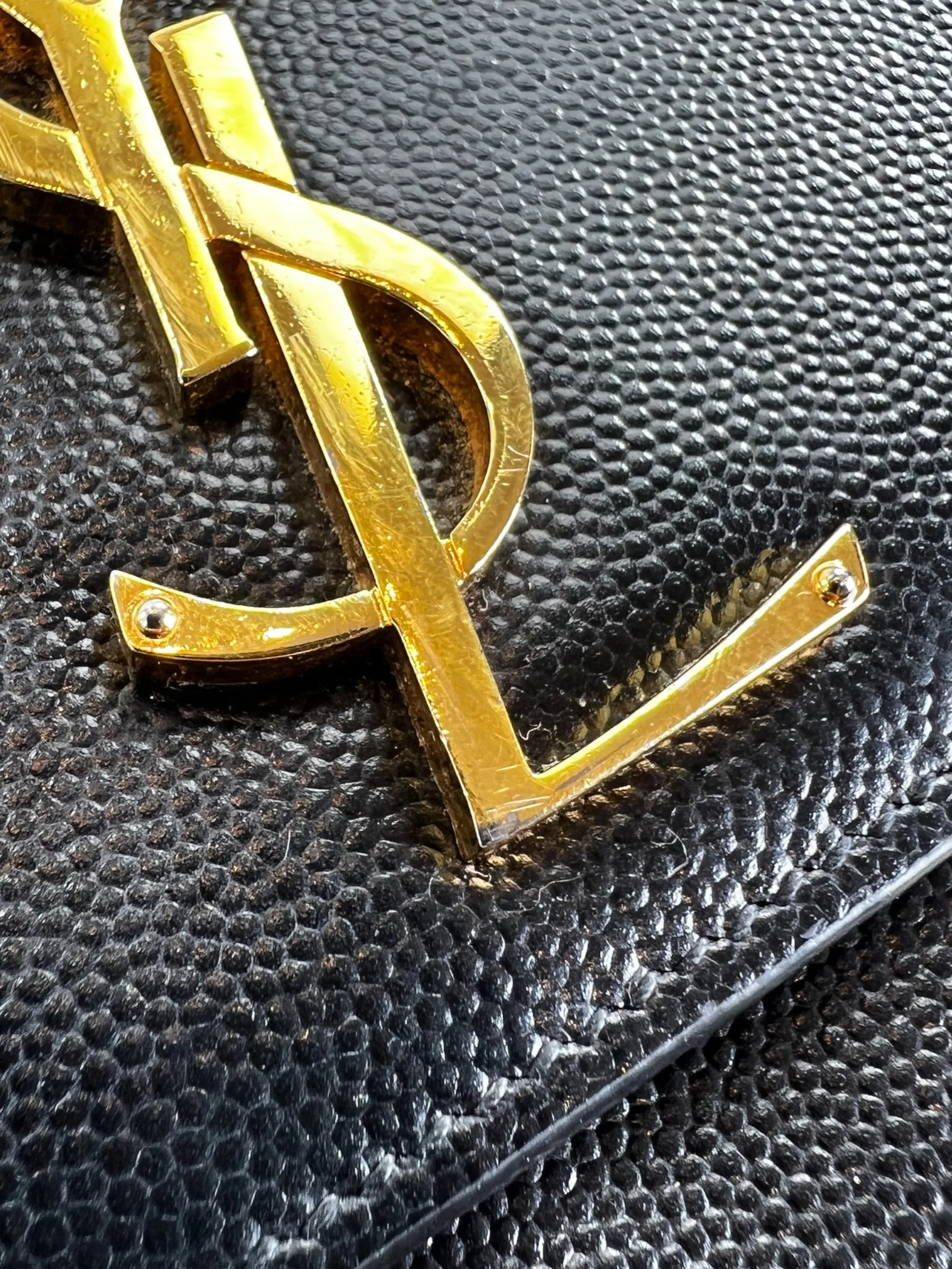Saint Laurent Black Leather Kate Medium Crossbody