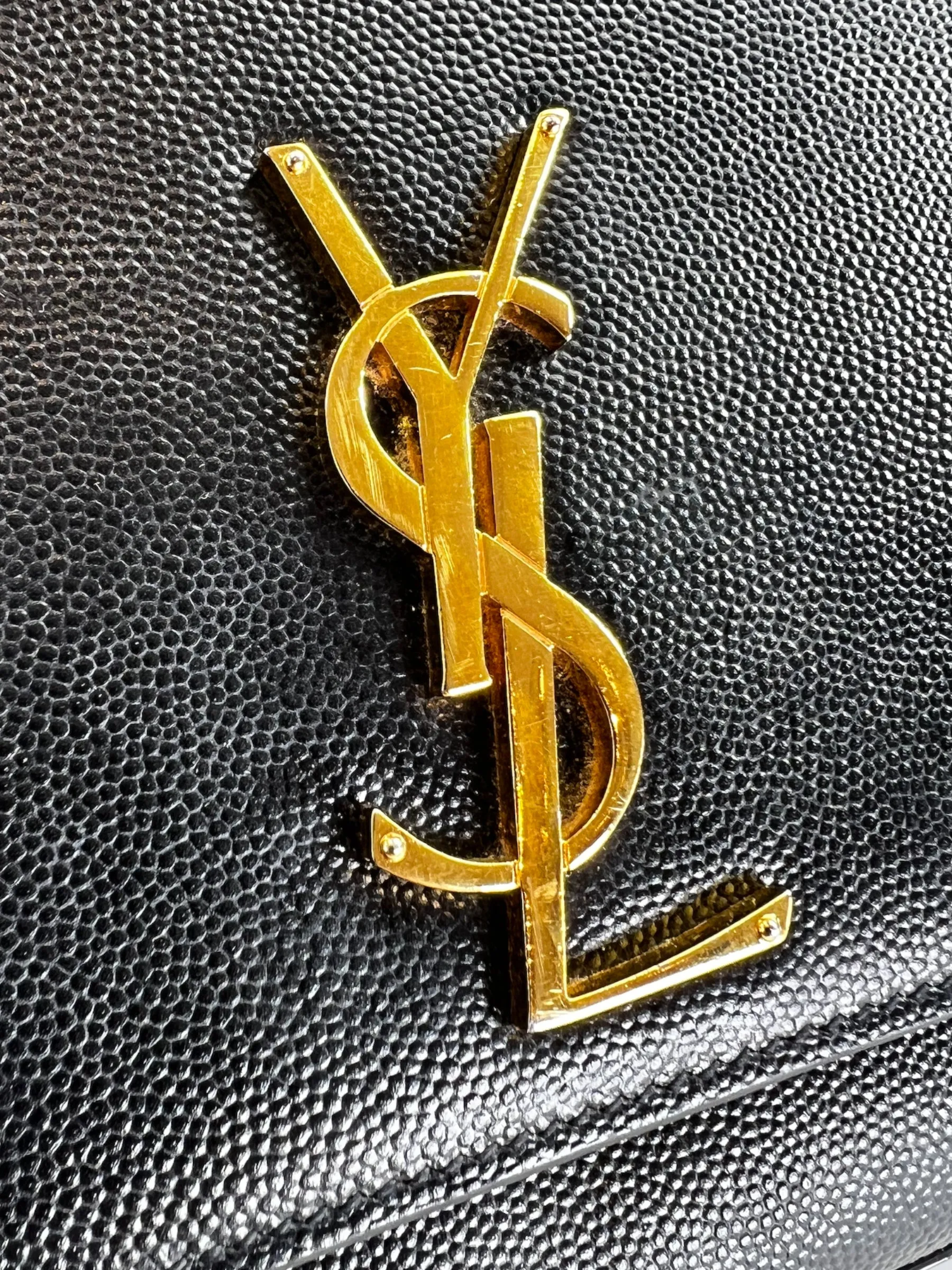 Saint Laurent Black Leather Kate Medium Crossbody