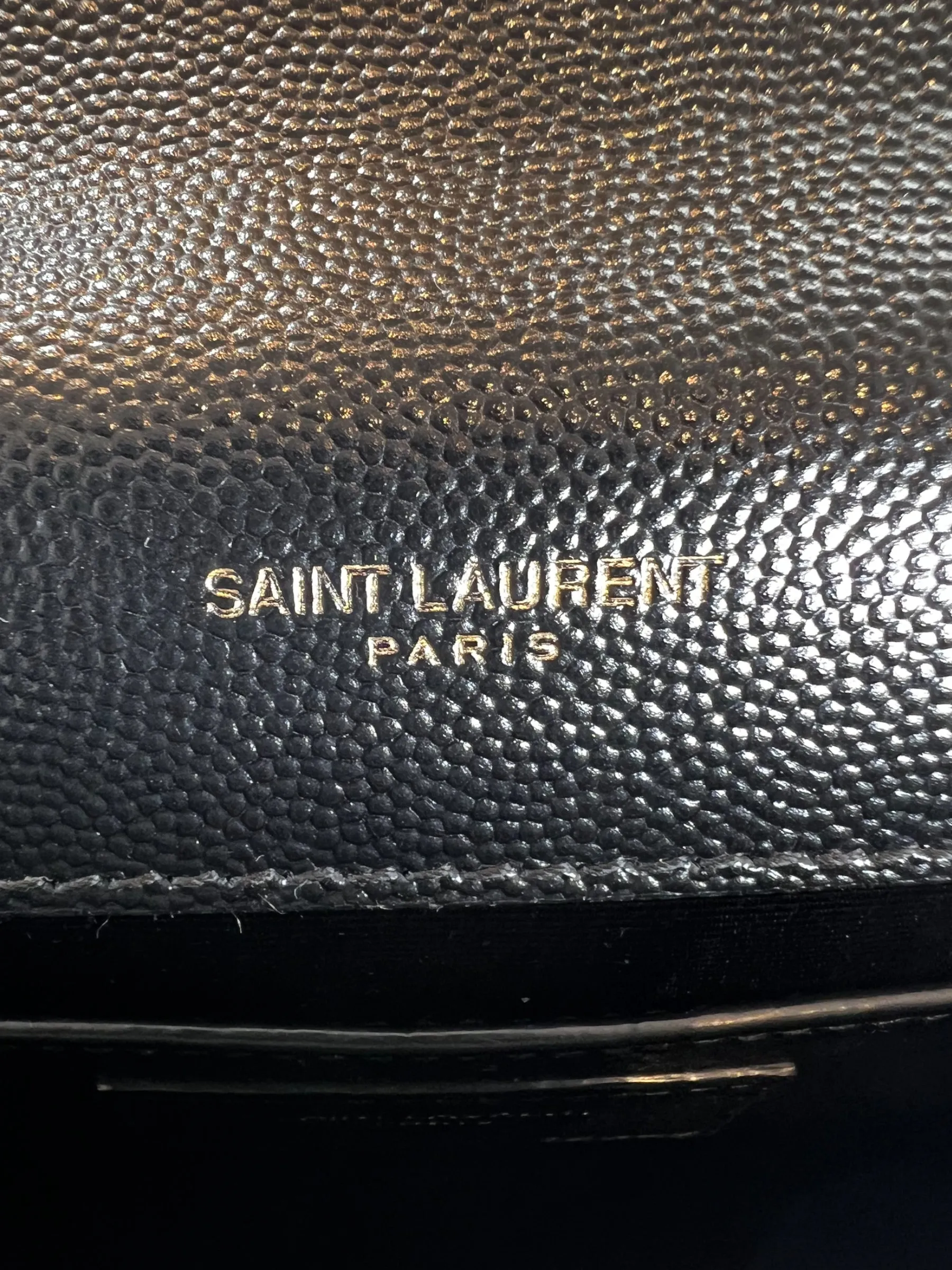 Saint Laurent Black Leather Kate Medium Crossbody