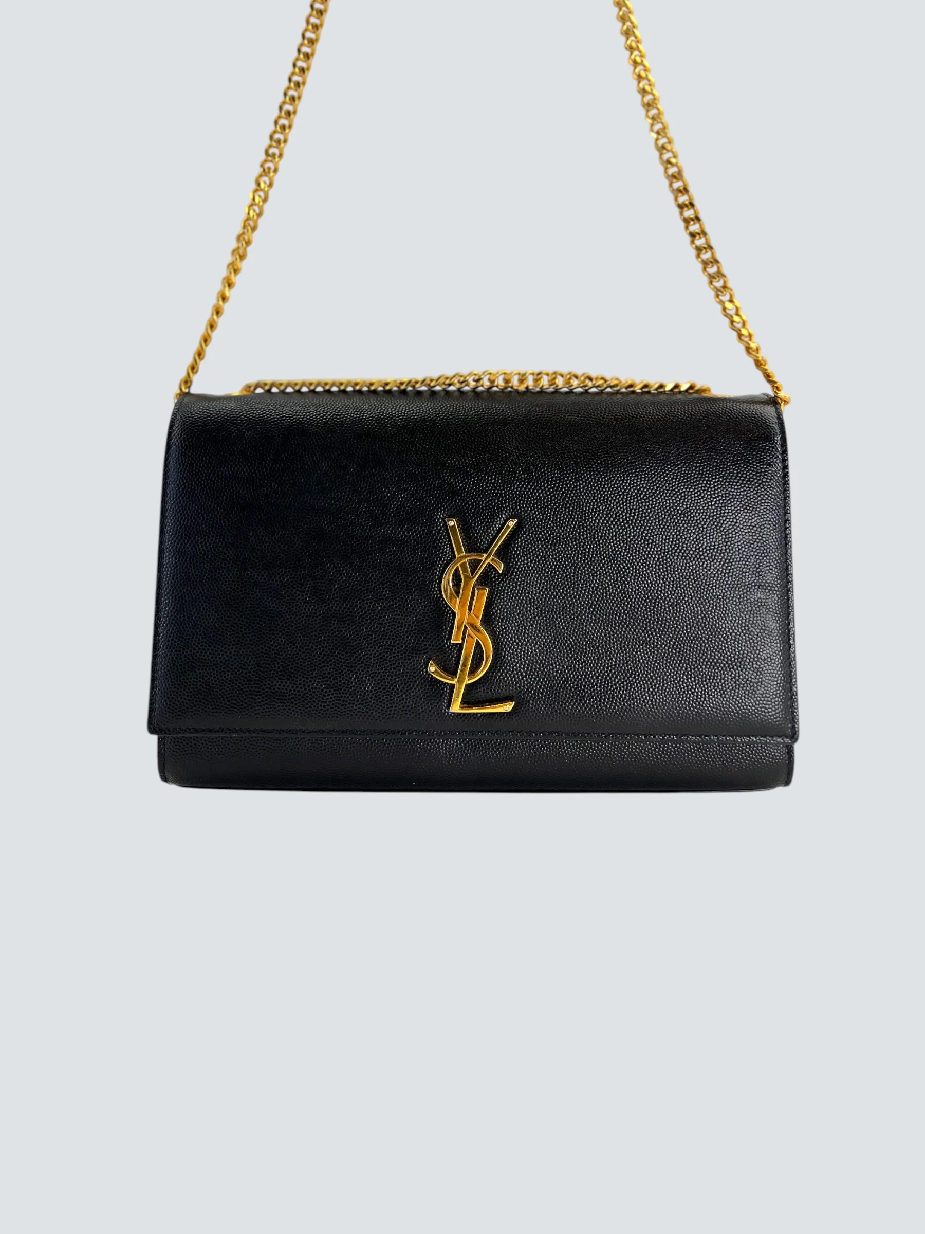 Saint Laurent Black Leather Kate Medium Crossbody