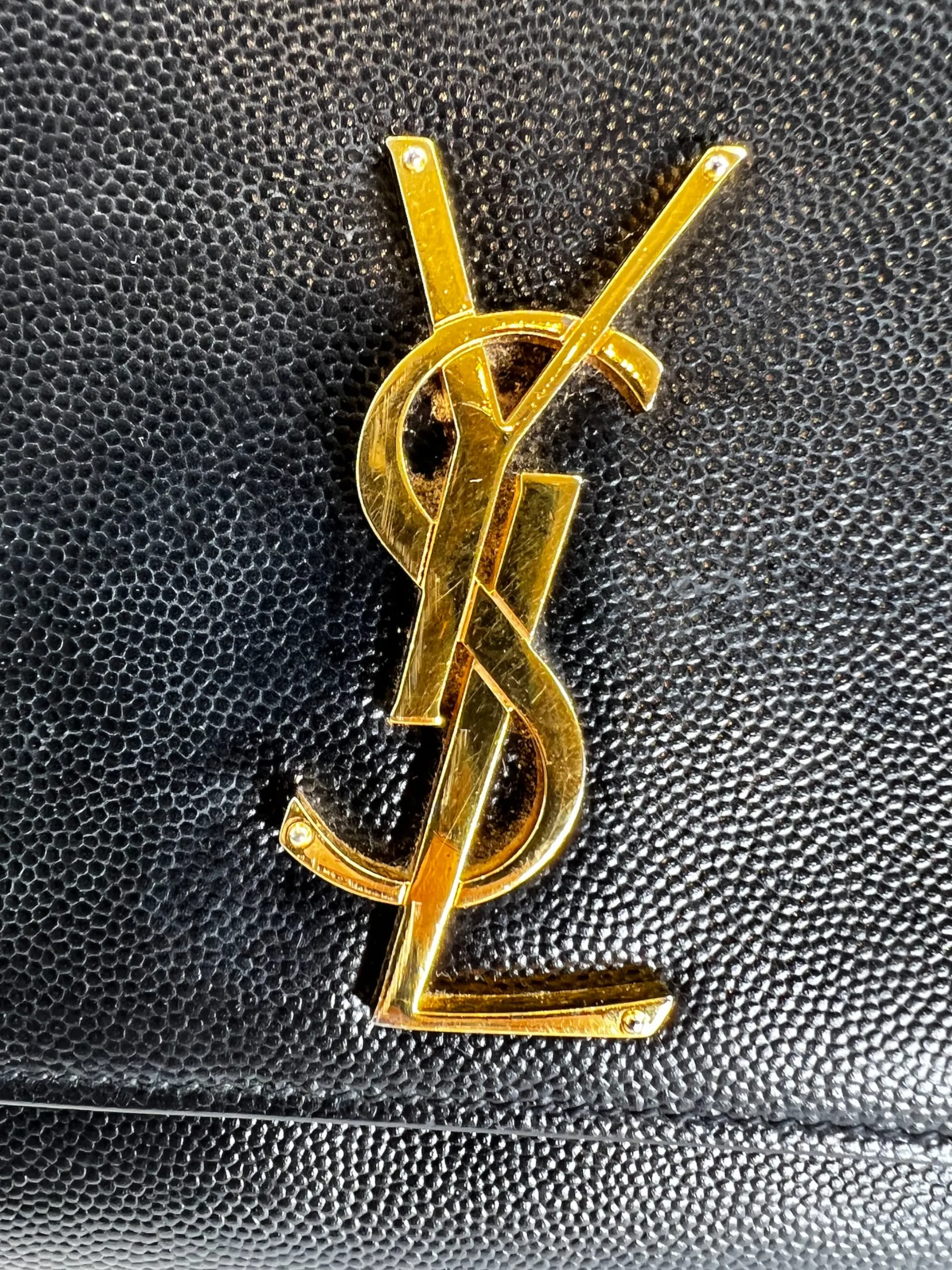 Saint Laurent Black Leather Kate Medium Crossbody