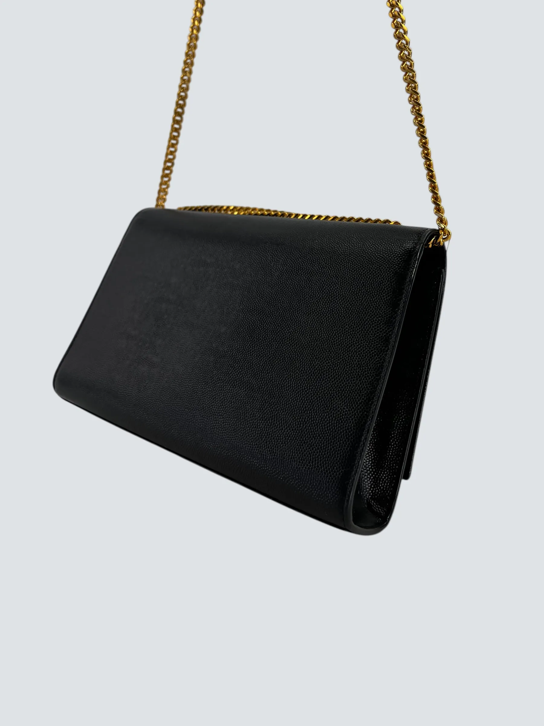 Saint Laurent Black Leather Kate Medium Crossbody