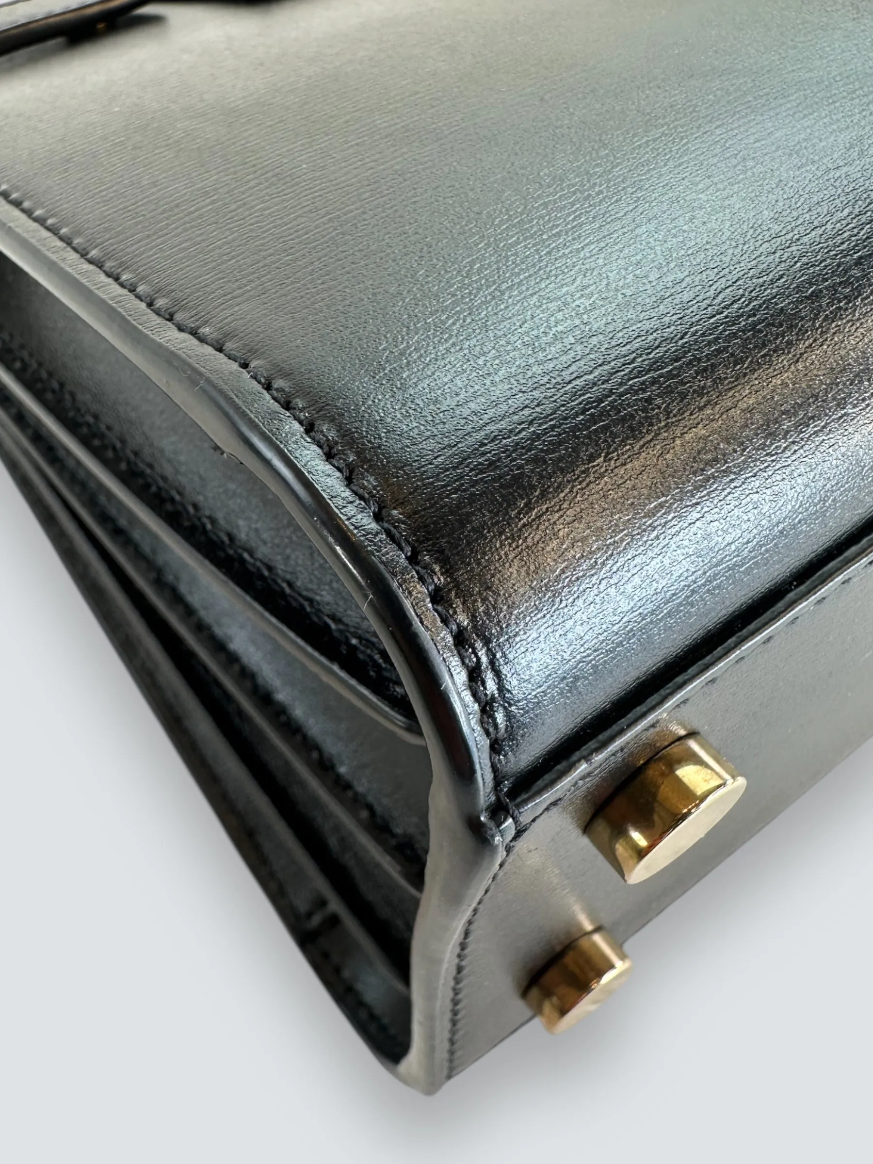 Saint Laurent Black Leather Nano ??Sac De Jour?? Tote