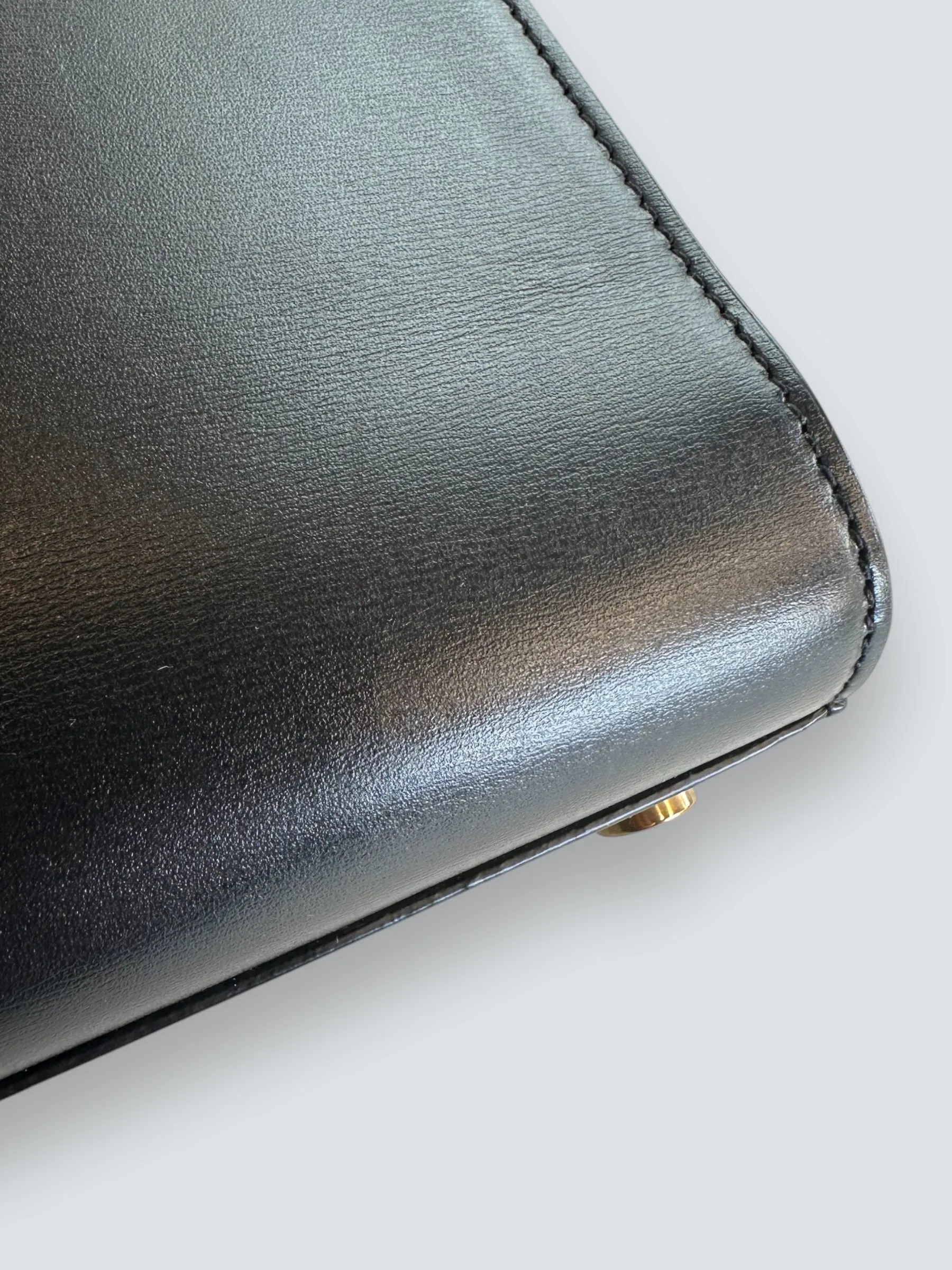 Saint Laurent Black Leather Nano ??Sac De Jour?? Tote