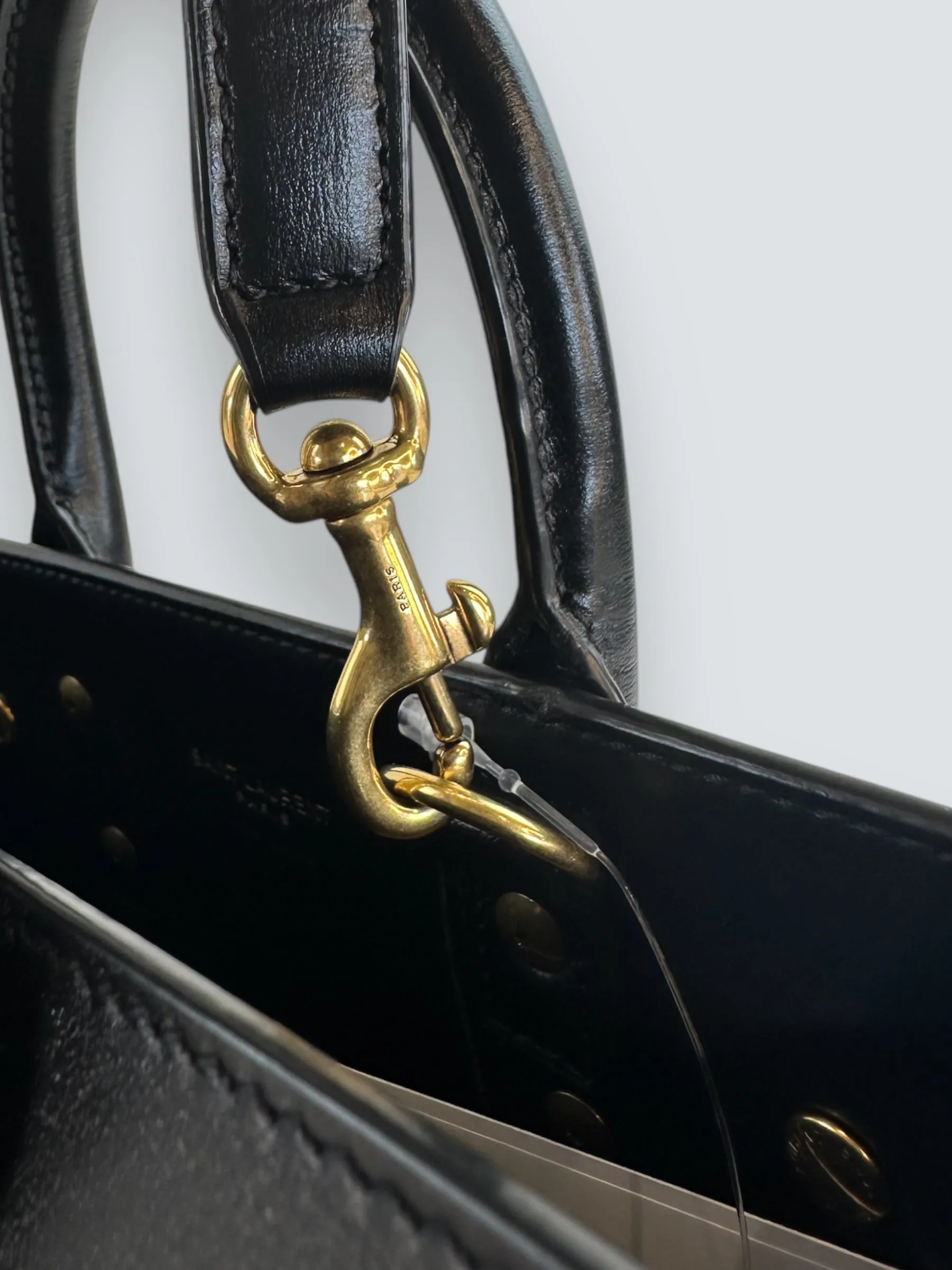 Saint Laurent Black Leather Nano ??Sac De Jour?? Tote