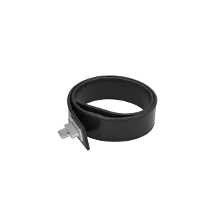 Silver Black Crossbody Extension Strap