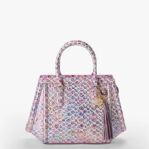 Small Arden Satchel Purple Floralite