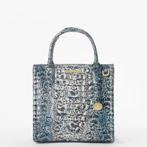 Small Caroline Satchel Blue Filigree Melbourne
