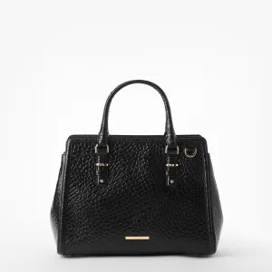 Small Finley Satchel Black Hematite