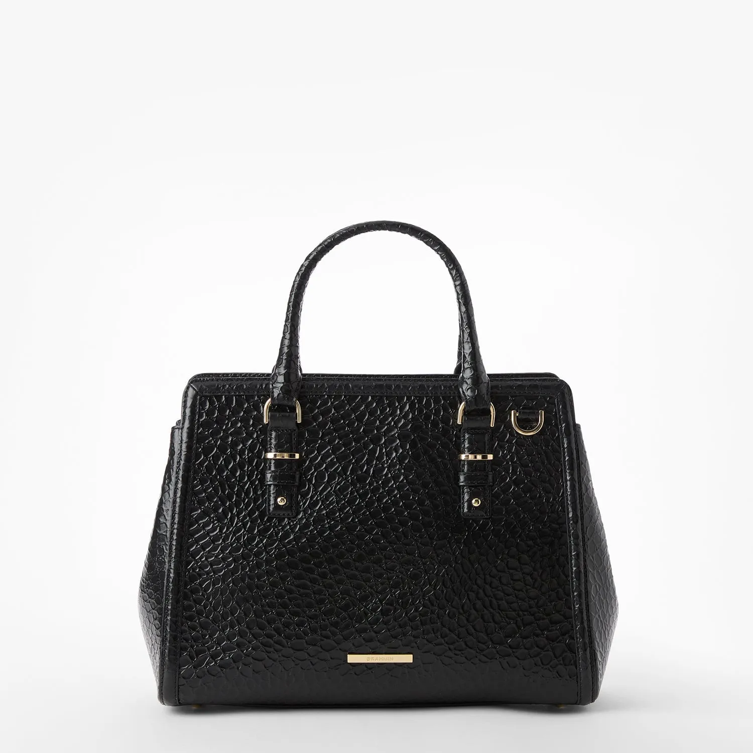 Small Finley Satchel Black Hematite