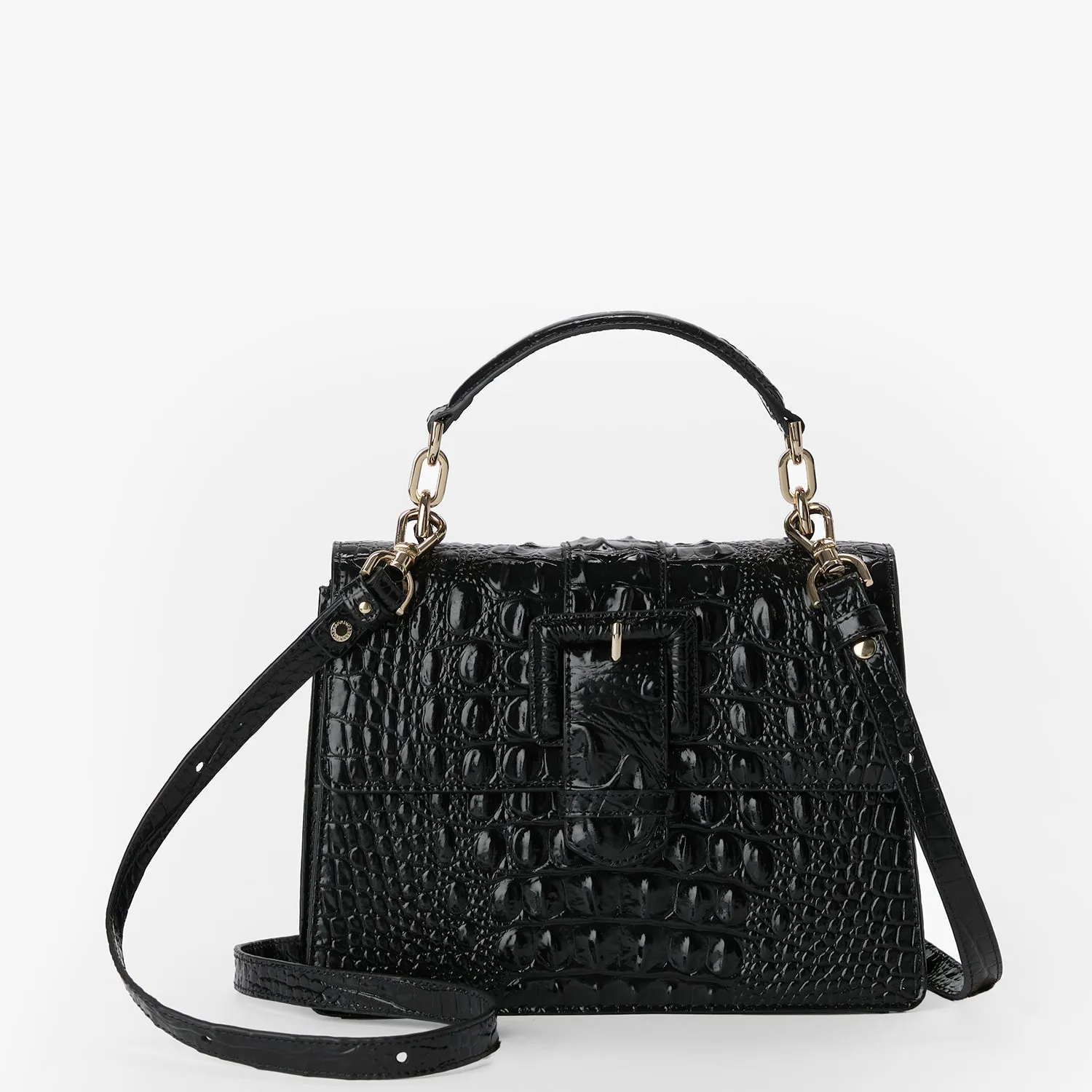 Small Hallie Satchel Black Melbourne