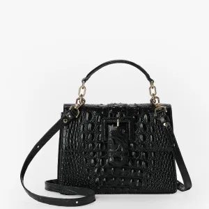 Small Hallie Satchel Black Melbourne
