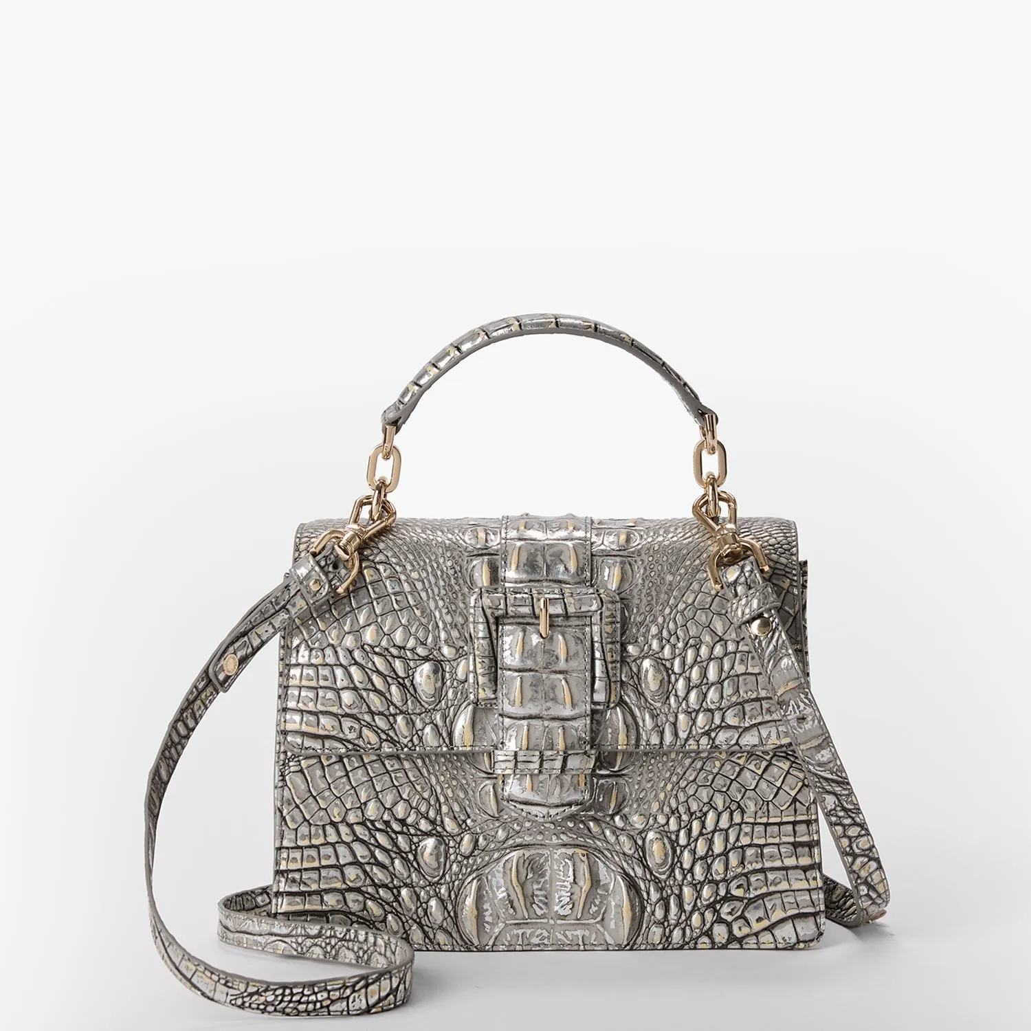 Small Hallie Satchel Chrome Melbourne