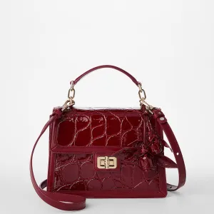 Small Hallie Satchel Red Claudine