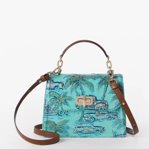 Small Hallie Satchel Tropic Blue Copa Cabana