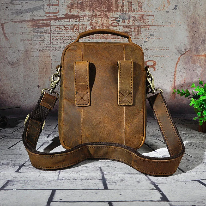 Small Leather Handbag Belt Pouch for men Waist Bag BELT BAG Shoulder Bag For Men