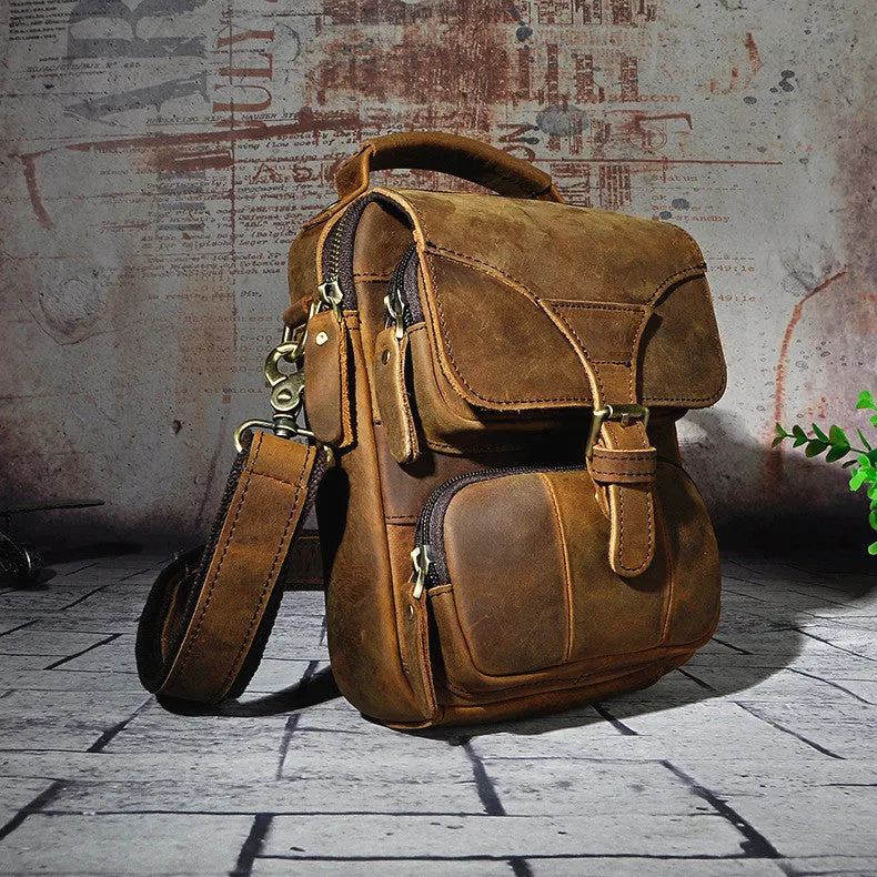 Small Leather Handbag Belt Pouch for men Waist Bag BELT BAG Shoulder Bag For Men
