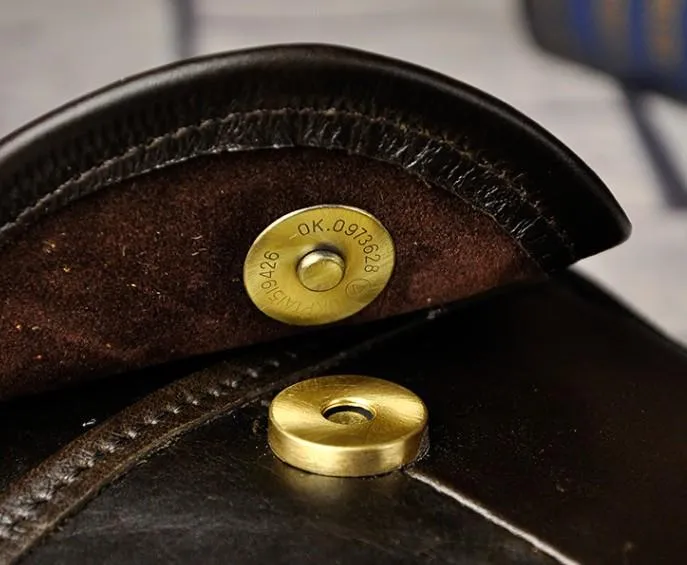 Small Mens Leather Belt Pouch Side Bag Holster Belt Case Waist Pouch for Men