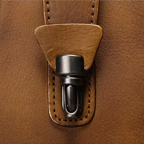 Small Vintage Red Womens Leather Bucket Handbag Brown Leather Bucket Shoulder Purse for Ladies