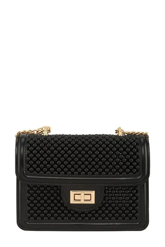 Square Buckle Crossbody Jelly Bag