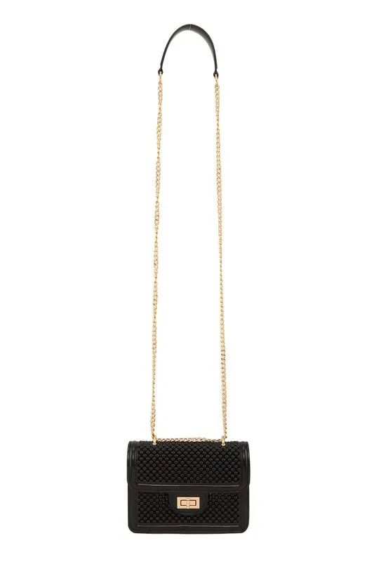 Square Buckle Crossbody Jelly Bag