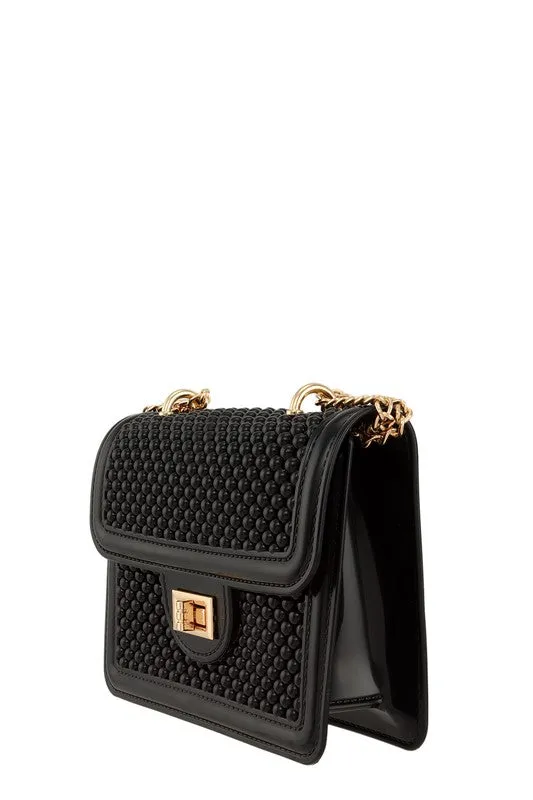 Square Buckle Crossbody Jelly Bag