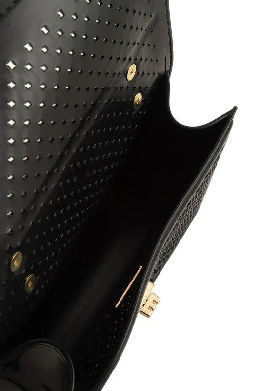 Square Buckle Crossbody Jelly Bag