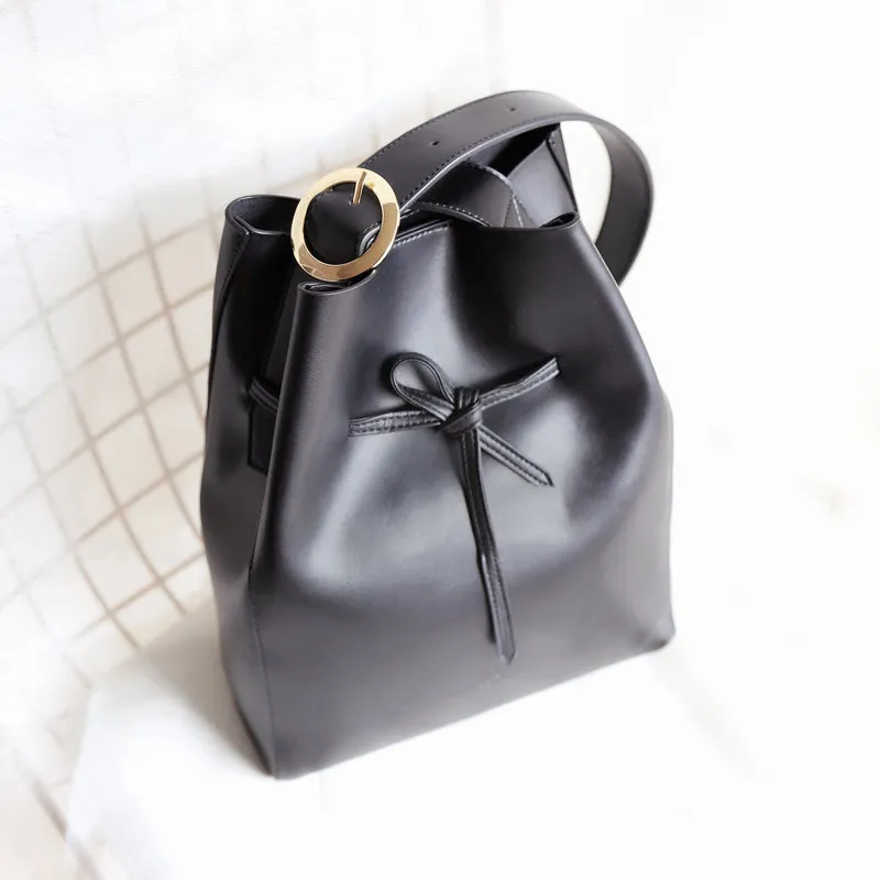 Stylish Bucket Bag Purse LEATHER WOMENs SHOULDER BAGs FOR WOMEN