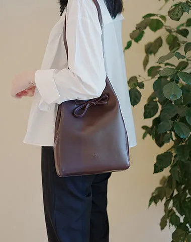 Stylish Bucket Bag Purse LEATHER WOMENs SHOULDER BAGs FOR WOMEN