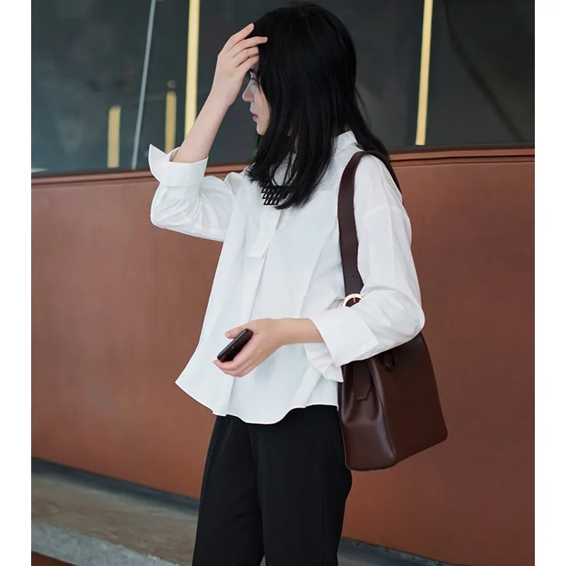 Stylish Bucket Bag Purse LEATHER WOMENs SHOULDER BAGs FOR WOMEN