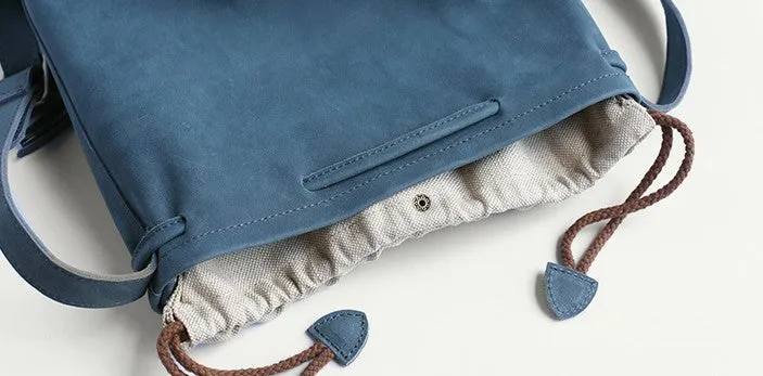 Stylish LEATHER WOMENs Bucket Crossbody Purse Barrel SHOULDER BAG FOR WOMEN