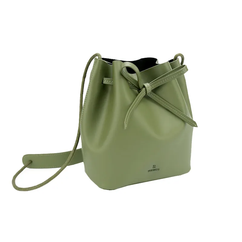 Stylish Leather Womens Shoulder Bucket Bag Crossbody Bag For Women