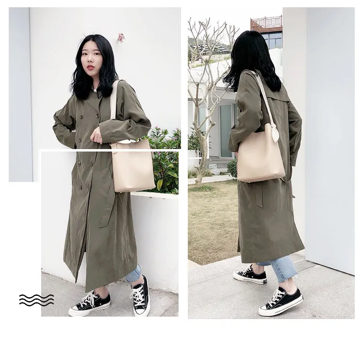 Stylish Leather Womens Shoulder Tote Bag Purse Bucket Bag For Women