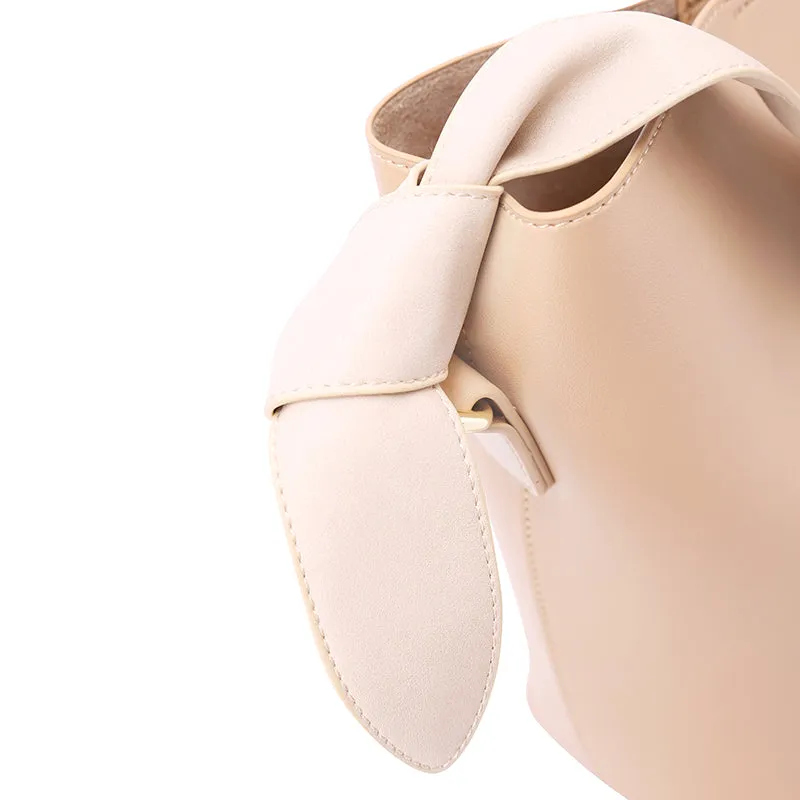 Stylish Leather Womens Shoulder Tote Bag Purse Bucket Bag For Women