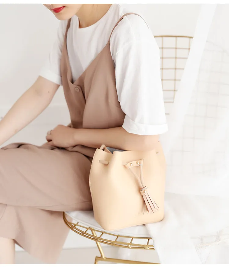 Stylish WOMENs Bucket Bag Purse LEATHER SHOULDER BAGs FOR WOMEN
