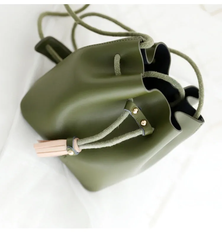 Stylish WOMENs Bucket Bag Purse LEATHER SHOULDER BAGs FOR WOMEN