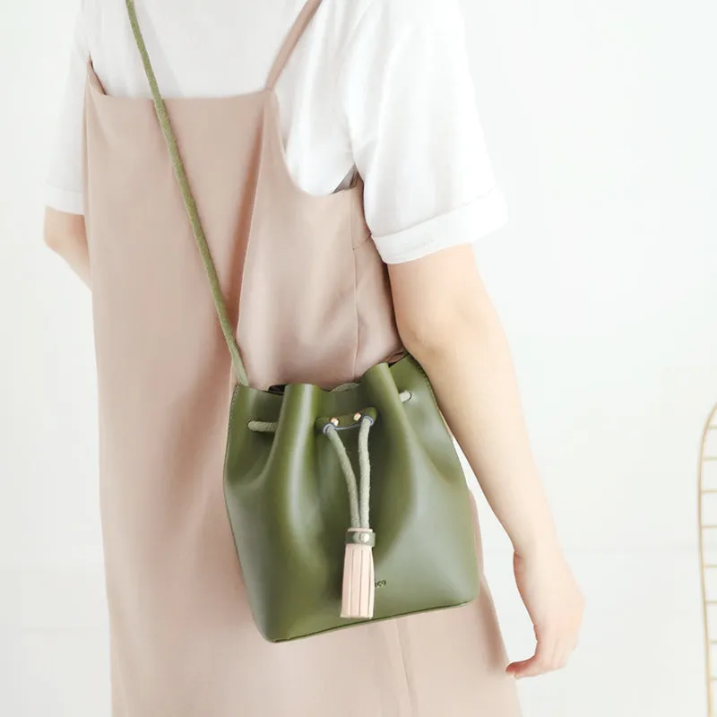 Stylish WOMENs Bucket Bag Purse LEATHER SHOULDER BAGs FOR WOMEN