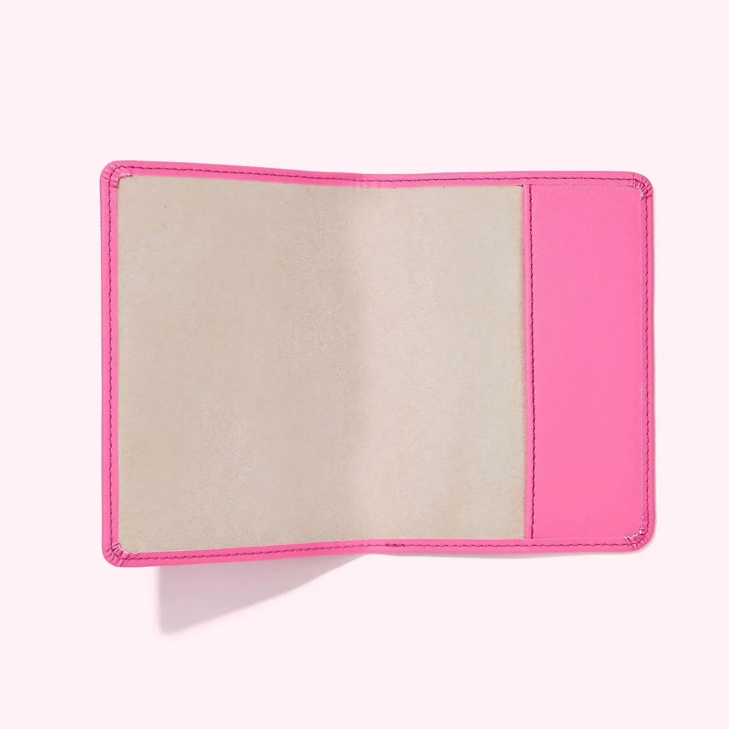 Textured Passport Case In Bubblegum