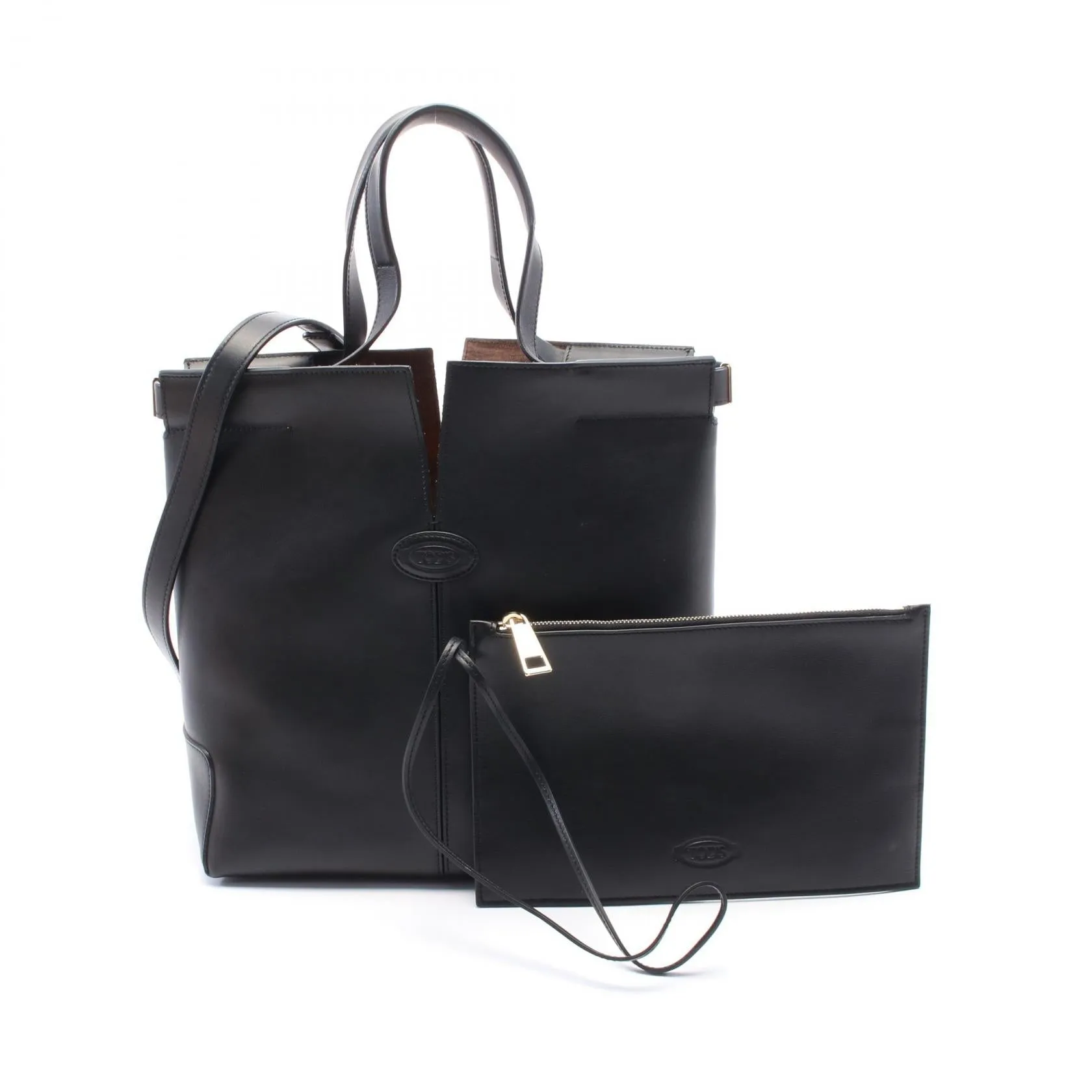 Tod's Di Leather Handbag Black