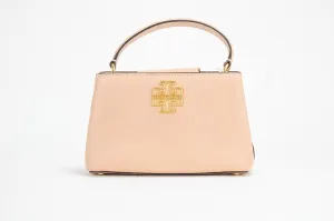 Tory Burch Britten Micro Light Meadowsweet Leather Satchel Bag Purse