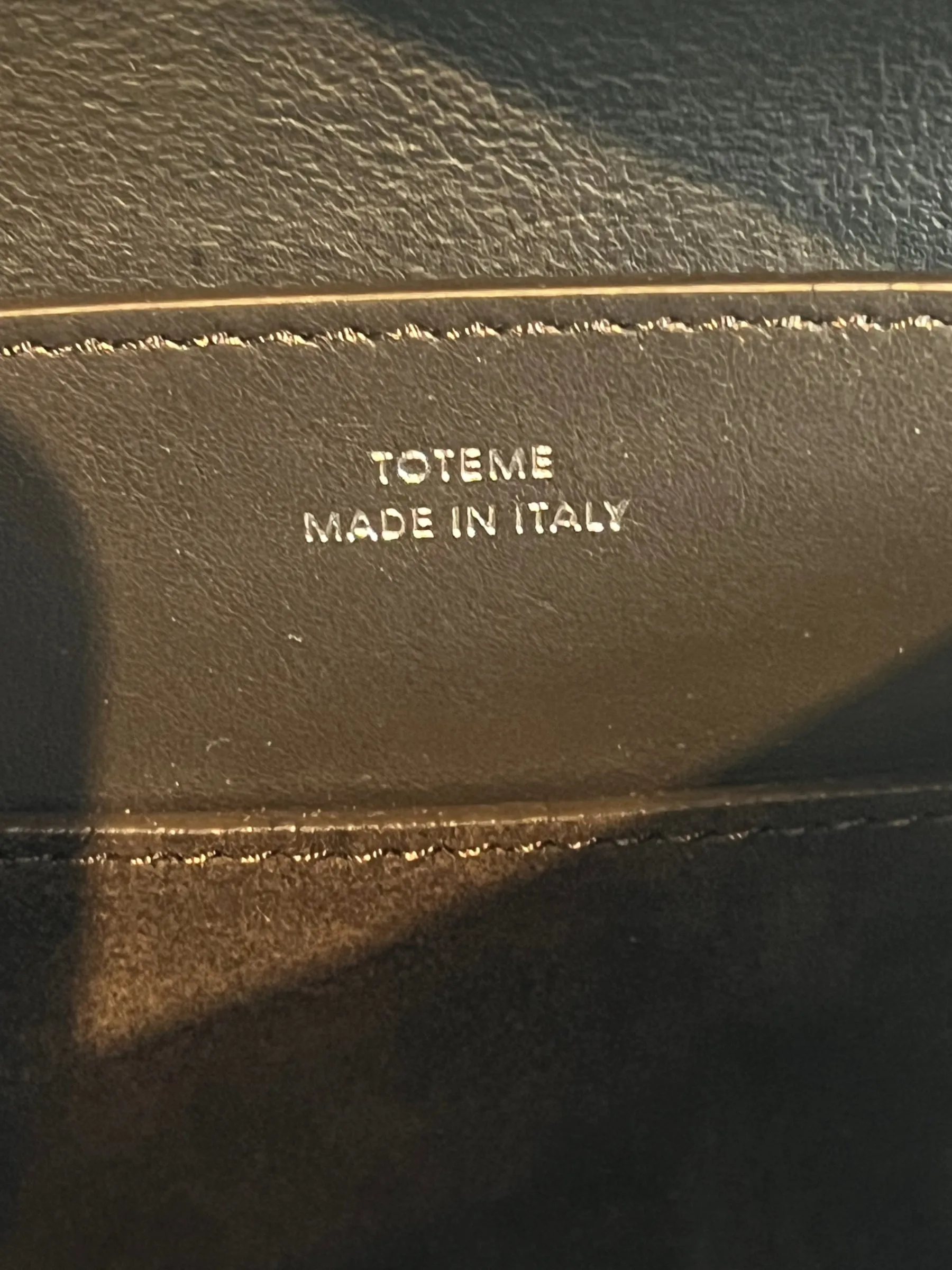Toteme Espresso Brown Suede Leather TLock Shoulder Bag