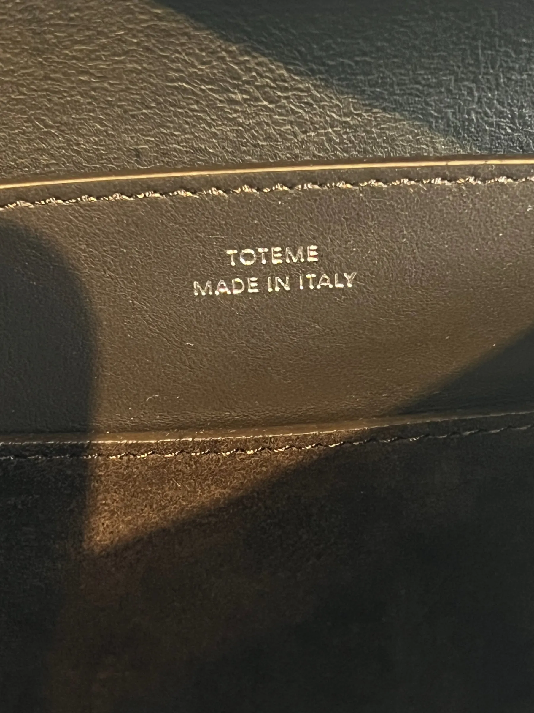 Toteme Espresso Brown Suede Leather TLock Shoulder Bag