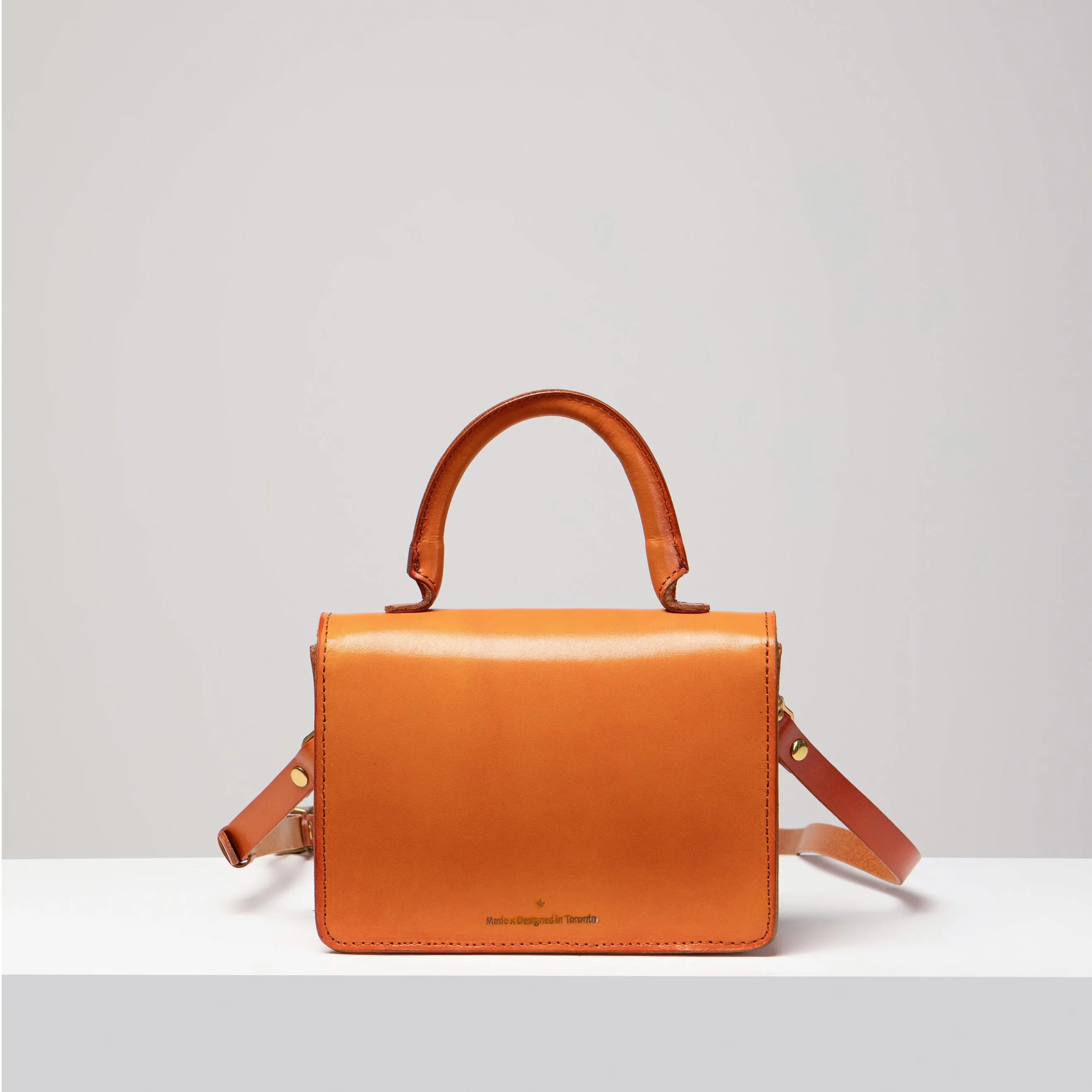Turn-loc Mini Satchel - Tan