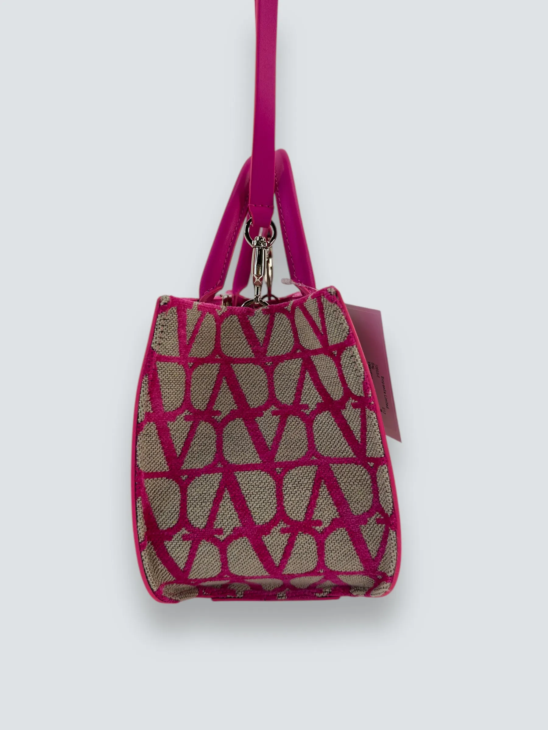 Valentino Garavani VLogo Small Tote Pink Bag
