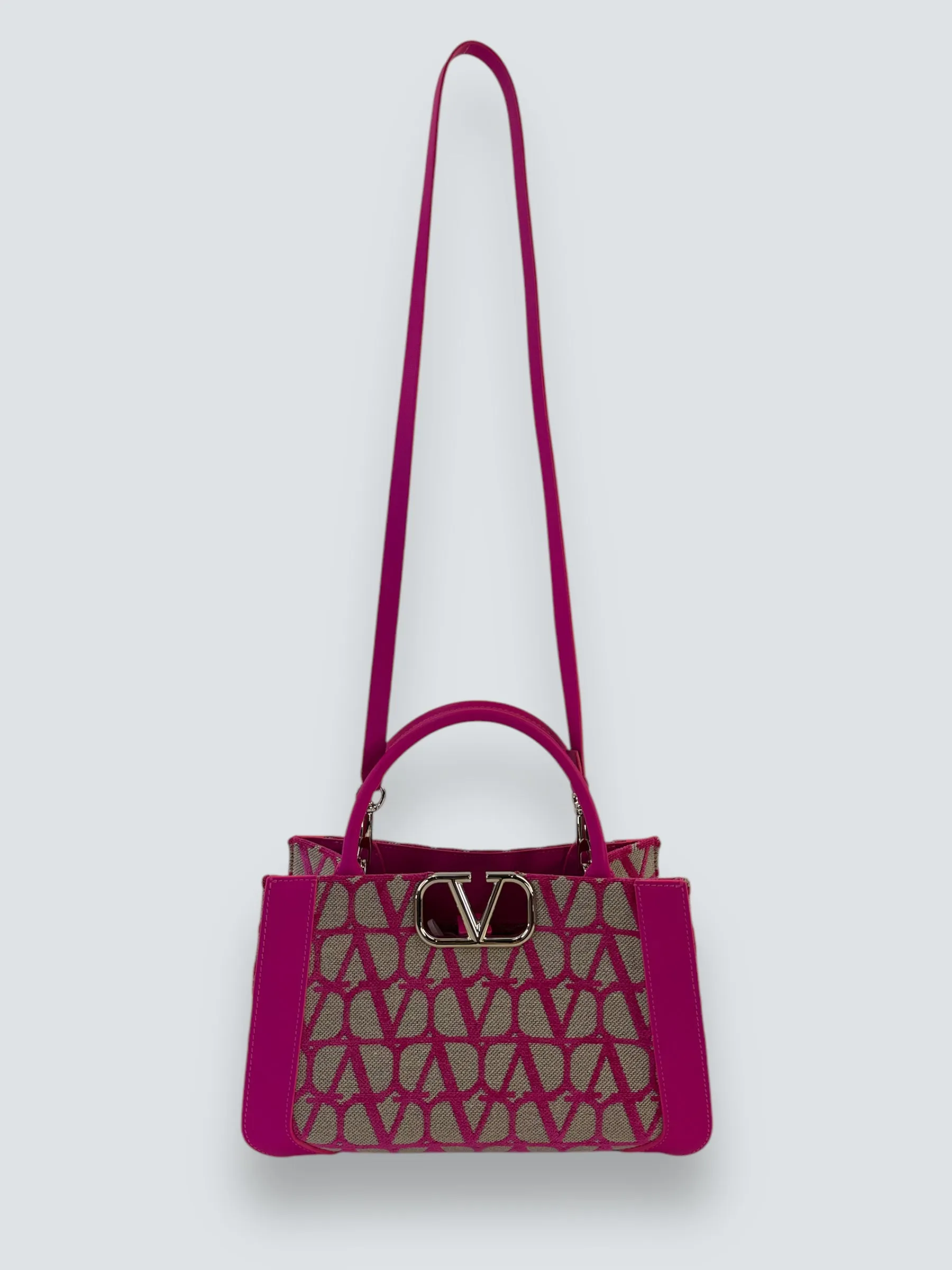 Valentino Garavani VLogo Small Tote Pink Bag